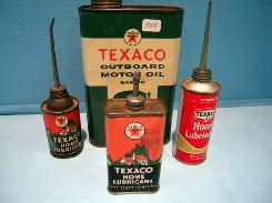Texaco Oil Cans