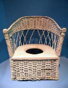 Wicker Childs Potty Chair