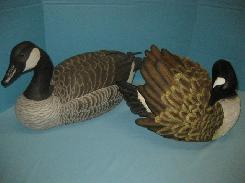 Canada Goose Carved Bowl Decoy