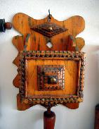 Tramp Art Wall Salt Box