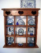 Child's Tin Blue Willow Tea Set