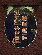 Firestone Tires Double Sided Flange Sign