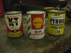 Salesman Sample Metal Petroleum Containers