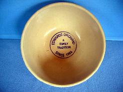 Edwards Orchard Spongeware Adv. Bowl