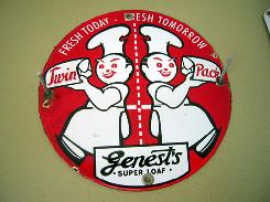 Genest's Super Loaf Round Bread Sign