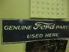 Genuine Ford Parts Sign