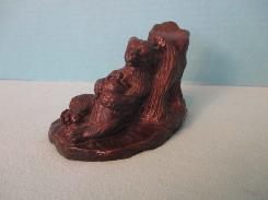  Bronze Cast Sitting Bear