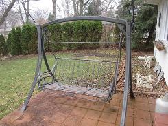 Wrought Iron Patio Swing