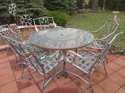 Wrought Iron Designer Patio Set