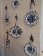 Blue & White Porcelain Decorated Plates & Platters 