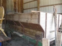 Antique Wooden Flare Box on Gear