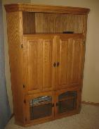 Oak Corner Entertainment Center