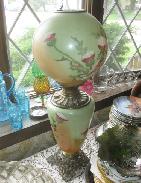 Gone with the Wind Painted Thistle Parlor Lamp