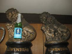 Lowenbrau Lion Plaster of Paris Displays 