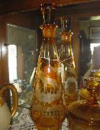 Bohemian Stag Cut to Clear Decanter 