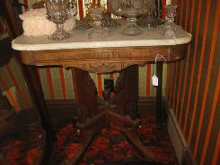 Victorian Marble Top Parlor Table