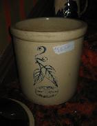  Red Wing Birch Leaf 2 Gal. Stoneware Crock 