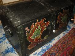  Early Decorated Immigrants Trunk