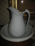 Early Ironstone Corn Pitcher Bowl Set 