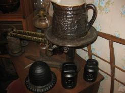 Grape & Lattice Brown Milk Pitcher