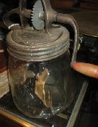 Dazey No. 4 Glass Butter Churn 