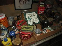Advertisement Tin Container Collection