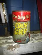 Mini Muncher Coin Saver Tin Litho Bank