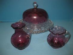 Cranberry Thumbprint Butter Dish
