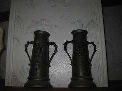 Tin Embossed Bud Vases