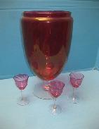 Cranberry Tall Vase