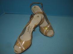 Town-Fair Lucite & Rhinestone High Heel Shoes 