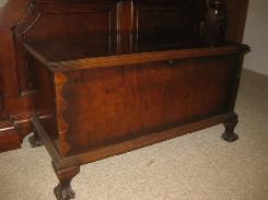 Walnut Claw Foot Cedar Chest