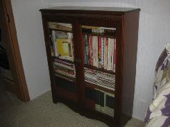 Walnut 2 Door Bookcase 