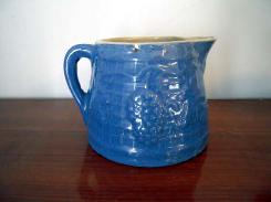 Uhl Stoneware Grape & Lattice Pitcher