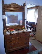  Oak Country Victorian Highback Bed