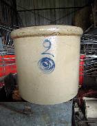 Salt Glaze 2 gal Cobalt Crock