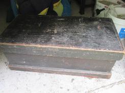 Primitive Wooden Trunk