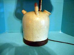 Stoneware 1 gal Field Jug Lamp