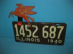 1940 Illinois License Plate