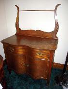 Oak Serpentine Commode 