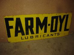 Farm-Oyl Lubricants Double Side Sign