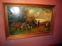 Threshing Oil-On-Canvas