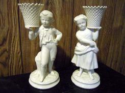  Belleek Boy & Girl Basket Bearers