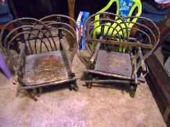 Childs Willow Heart-Back Chairs