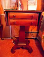 Walnut Pedestal Night Stand
