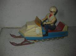Plastic Snowmobile & Rider