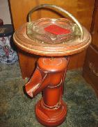 Green Depression Glass Ashtray