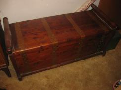 Cedar Chest w/Brass Bands