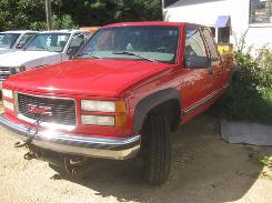 1998 GMC 2500 Ext cab 4X4 Pickup Truck