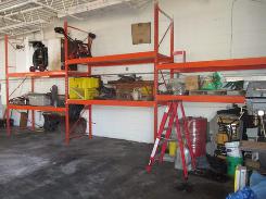 Orange Metal Pallet Rack